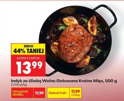 Indyk ze śliwką Wolno Gotowane, 500 g promocja w Biedronka