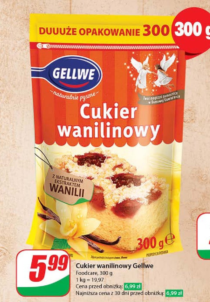 Cukier wanilinowy Gellwe promocja w Dino