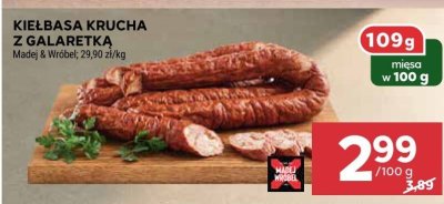 Kiełbasa krucha z galaretką promocja w Stokrotka