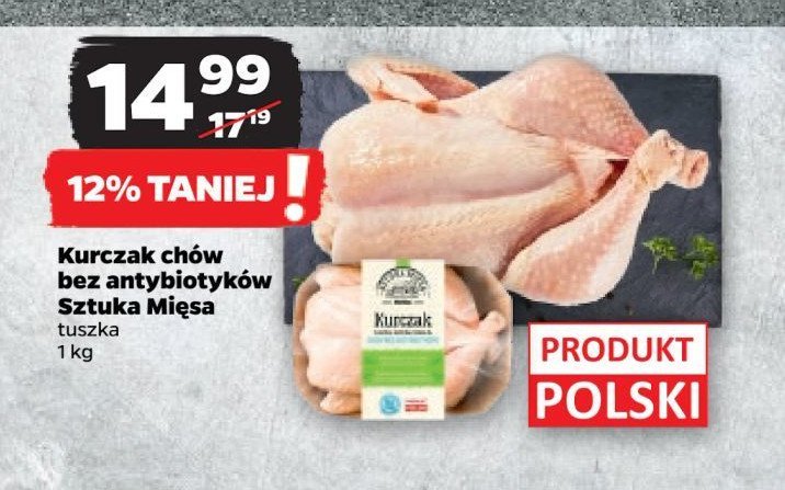 Kurczak bez antybiotyków SZTUKA MIĘSA NETTO promocja