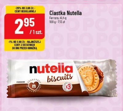 Ciastka biscuits z kremem czekoladowo-orzechowym promocja w POLOmarket