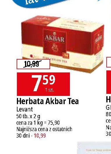 Herbata Akbar promocja