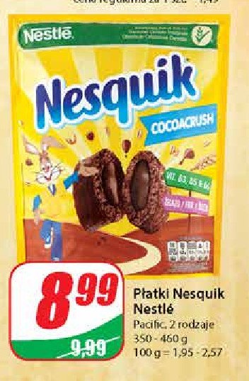 Płatki śniadaniowe cacoacrush Nesquik promocja