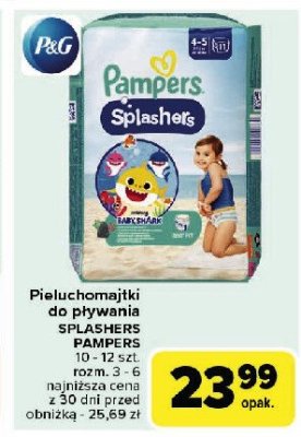 Pieluchy do p艂ywania 4-5 Pampers splashers promocja