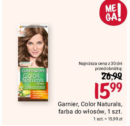 Krem koloryzujący do włosów 6 Garnier color naturals creme promocja