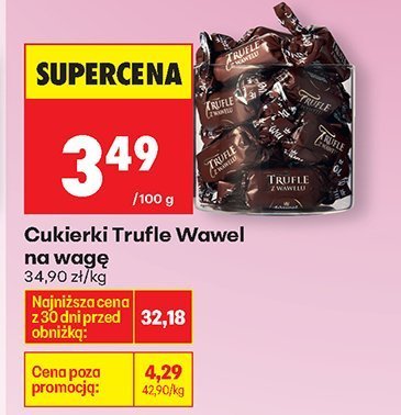 Cukierki Trufle Wawel na wagę promocja w Biedronka