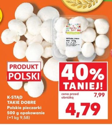 Polskie pieczarki K-Stąd Takie Dobre promocja