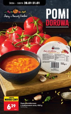 Zupa pomidorowa z makaronem orzo Biedronka 450g promocja w Biedronka