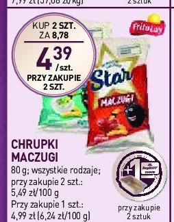 Chrupki maczugi ketchupowe Mr. snaki maczugi Star promocja