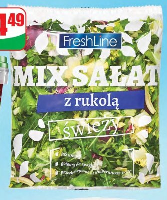 Mix sałat z rukolą  promocja w Dino