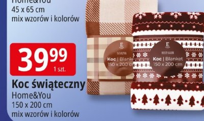 Koc świąteczny Home&You promocja w Leclerc