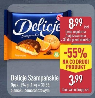 Szampańskie Delicje o smaku pomarańczowym promocja w Aldi