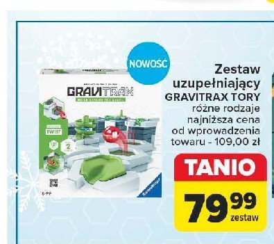 Klocki gravitrax - zestaw uzupełniający tory Ravensburger promocja w Carrefour