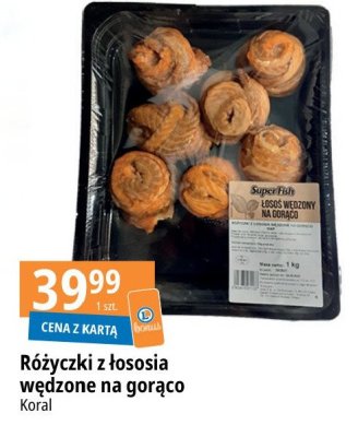 Łosoś norweski wędzony różyczki Superfish promocja