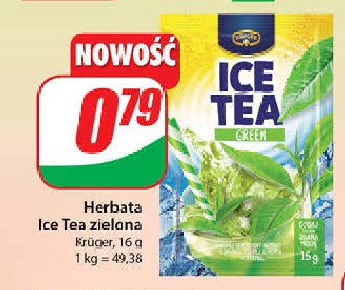 Herbata mrożona green Kruger ice tea promocja w Dino