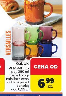 Kubek szklany versailles 260 ml promocja