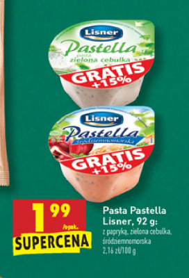 Pasta zielona cebulka Lisner pastella promocja