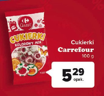 Cukierki kolorowy mix Carrefour promocja