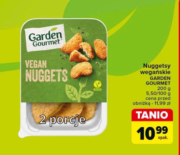 Nuggetsy wegańskie Garden gourmet promocja