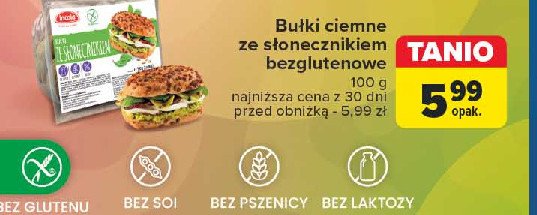 Bułki bezglutenowe ze słonecznikiem Incola promocja