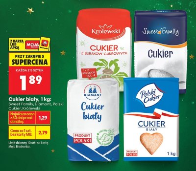 Cukier biały Sweet Family promocja w Biedronka