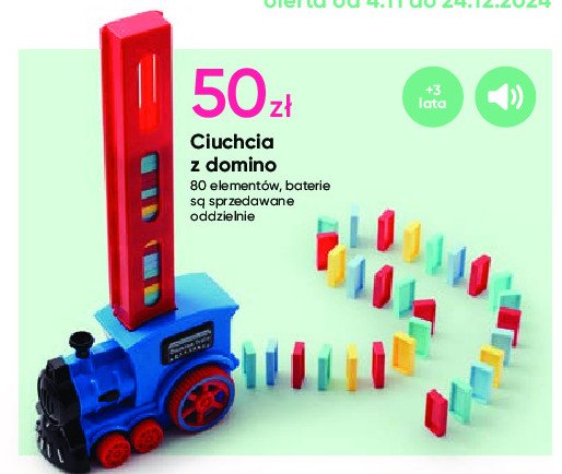 Ciuchcia z domino promocja w Pepco