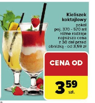 Kieliszek koktajlowy promocja w Carrefour Market