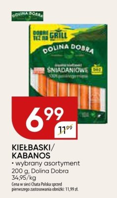 Kiełbaski/kabanos promocja w Chata Polska