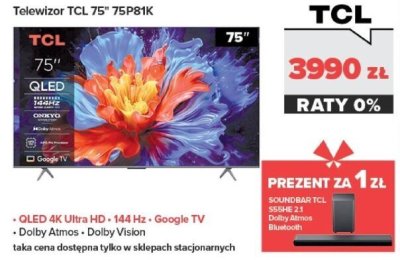 Telewizor 75" 75P81K promocja w NEONET