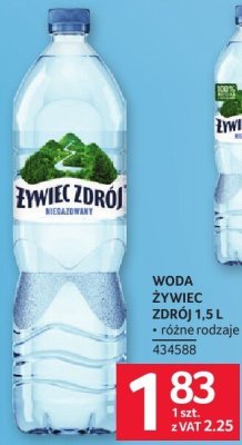 Woda Żywiec Zdrój 1.5 l różne rodzaje promocja w Selgros