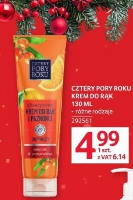 Krem do rąk Cztery Pory Roku promocja w Selgros