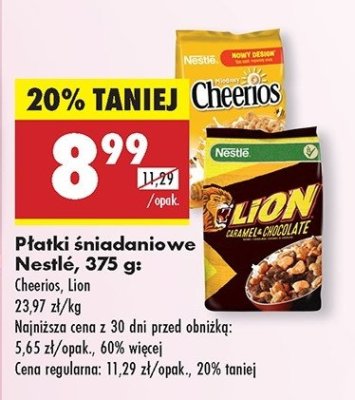 P艂atki 艣niadaniowe Lion promocja