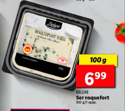 Ser ple艣niowy roquefort p.d.o. Deluxe promocja