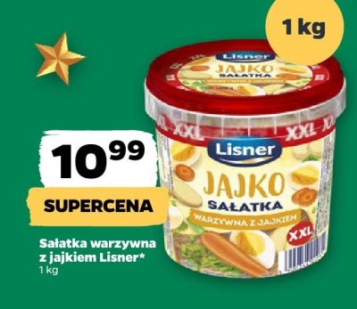 Sałatka warzywna z jajkiem Lisner promocja w Netto