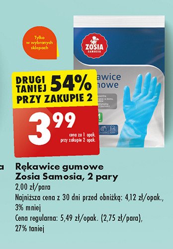 Rękawice gumowe m Zosia samosia promocja