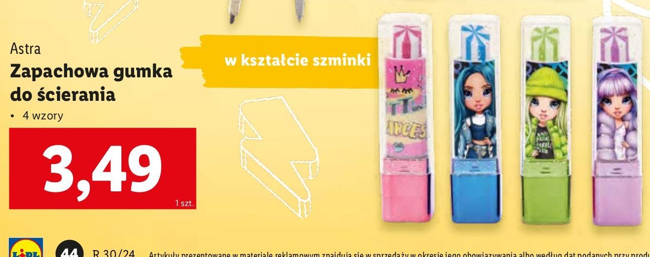 Gumka do ścierania szminka Astra promocja