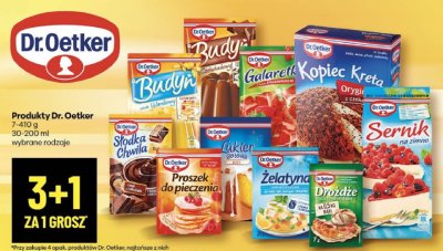 Produkty Dr. Oetker 7-410g, 30-200ml promocja w Delikatesy Centrum