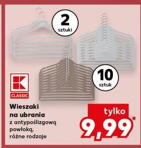 Wieszaki na ubrania K-classic promocja w Kaufland