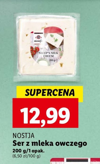 Ser z mleka owczego Nostja promocja