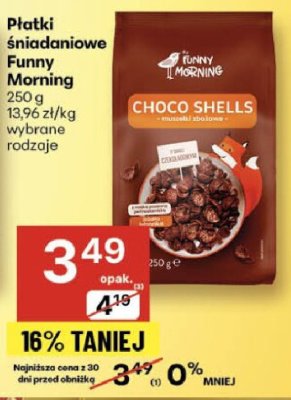 Płatki śniadaniowe Funny Morning promocja w Delikatesy Centrum