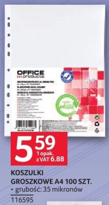Koszulki groszki A4 100 szt. OFFICE promocja w Selgros