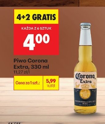 Piwo Corona Extra, 330 ml promocja w Biedronka