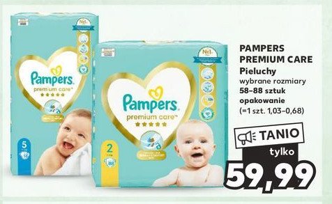 Pieluszki dla dzieci mini 2 Pampers premium care promocja