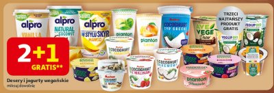 Desery i jogurty wegańskie 2+1 promocja w Auchan