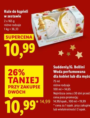 Suddenly/G. Bellini Woda perfumowana dla kobiet lub dla mężczyzn promocja w Lidl