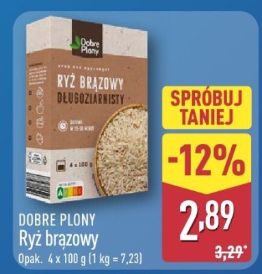 Ryż brązowy Dobre Płony promocja w Aldi