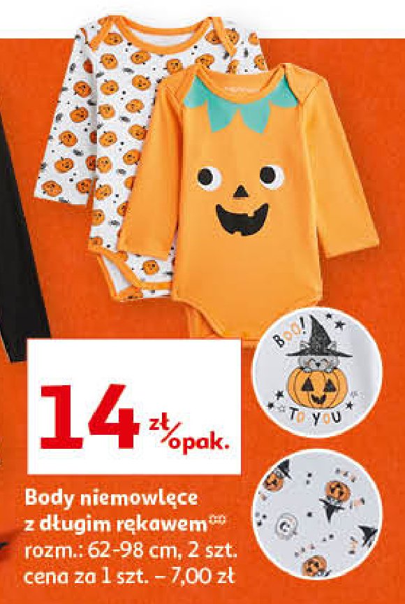 Body niemowlęce 62-98 cm Auchan inextenso promocja