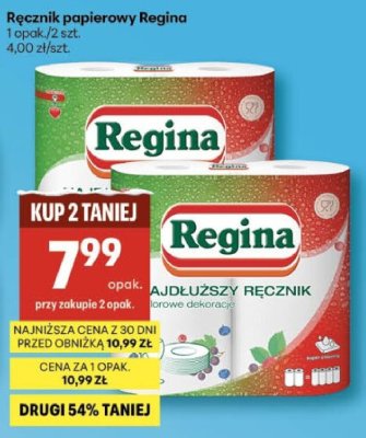 Ręcznik papierowy Regina promocja w Delikatesy Centrum