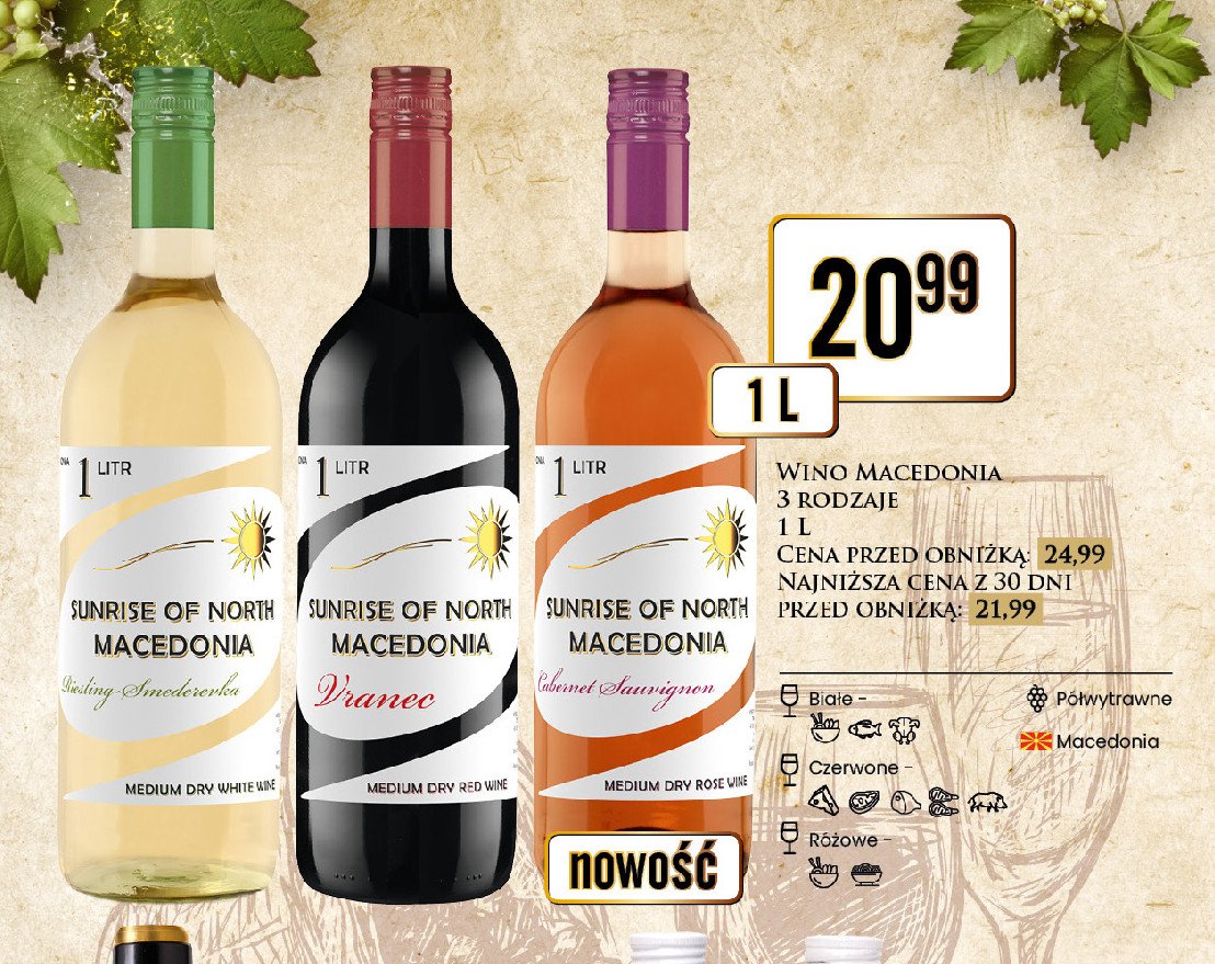 Wino Sunrise of north macedonia promocja
