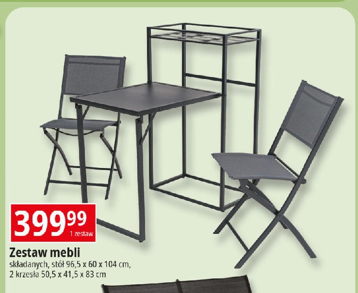 Zestaw mebli ogrodowych promocja w Makro